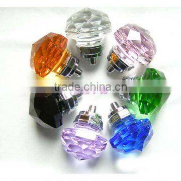 Colored Furniture Crystal Knobs Glass Knob For Door