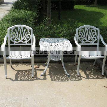 Modern leisure outdoor furniture wholesale cast aluminum patio garden set