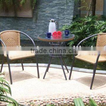 Rose rattan/Aluminum outdoor furniture setting garden furniture