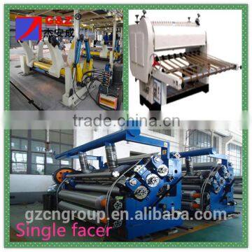 Single wall corrugated board single facer production line