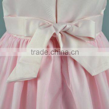 Top Selling Pink Cap Sleeveless Flower Girls Dress Baby Children Pageant Dresses Western Kid Party Wear for Fat Girls 4 Years Quality Choice photo-6