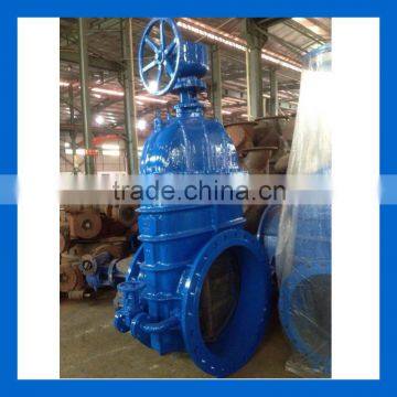 DI Resilient Seated Gear Operated Gate Valve DN1000 PN10 with Bypass