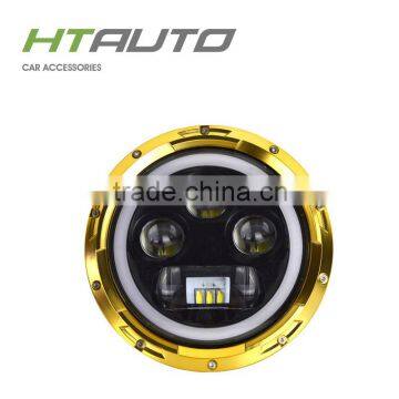 7'' High/Low Beam LED Headlight 60w for Jeep Wrangler,Round 60w LED Work Light,LED Headlgiht 7inch 4000lm for Jeep Headlight