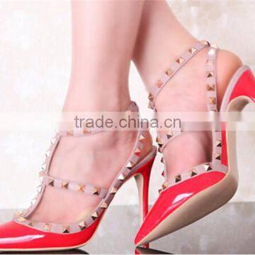 OS10 2015 New Designed Rivet Decored Popular Style Latest Design Women Shop Shoes Online photo-2