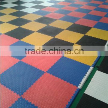 Foshan GYM Plastic PVC Interlock Flooring