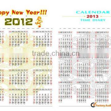 2014 chinese perpetual daily calendar printing