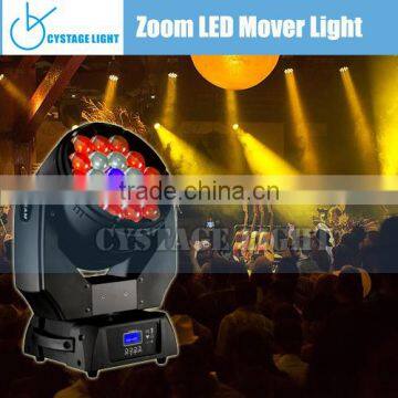 19X 15W RGBW QUAD LED ZOOM MOVING HEAD EFFICIENCY