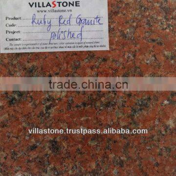 Ruby Red Granite Polished
