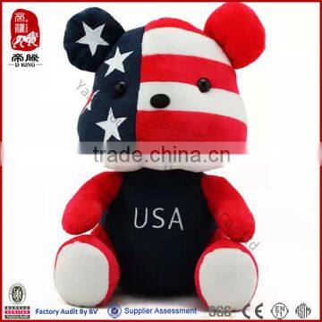 2014 Brazil World Cup Stuffed America Flag Soft Plush Mascot Toy