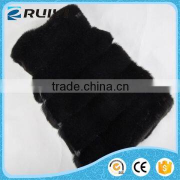 Women Fake Fur Vest Jacket Black photo-2