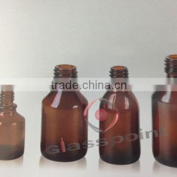 amber glass bottle for cyrup