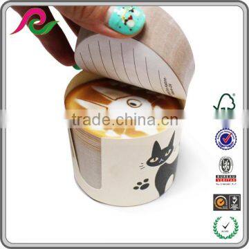 Fashion Customized Promotion Sticky Note,,Cup shaped Sticky Note Pad,Sticky Memo Pad