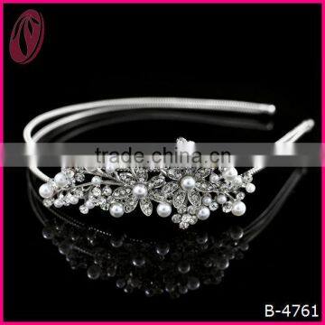 2014 hot sale Korea hair band Magic Flower Pearl Girls Bridal