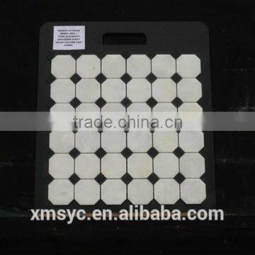 white color marble mosaic tile