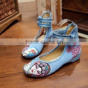 Women Casual Buckle Strap Old Beijing Shoes Pointed Toe Peiking Opera Embroidered Ladies Cotton Flats Oxford Sole No Logos photo-6