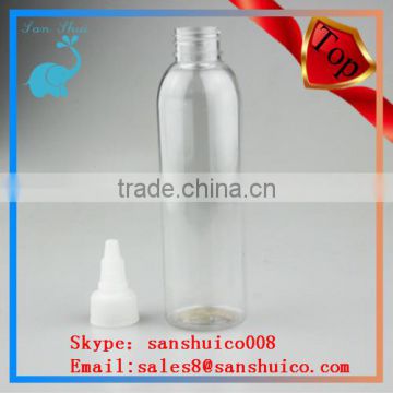 120ml 4oz clear hot selling pet bottle with twist cap