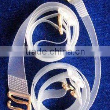 transparent bra strap with metal hooks