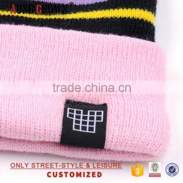 Mixed Neon Color Acrylic Pom Beanie photo-3