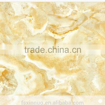FOSHAN non-slip gold jade tiles marble look glazed porcelain floor tile 600x600mm