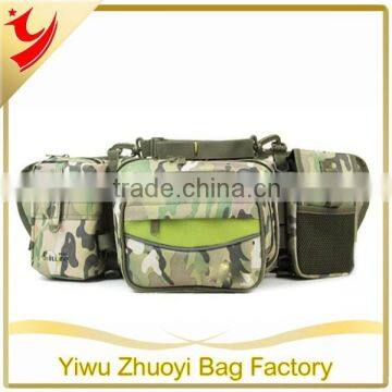 Waist Bag with camouflage canvas and two sides pockets