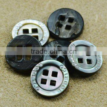 custom troca natural shell buttons for men shirt