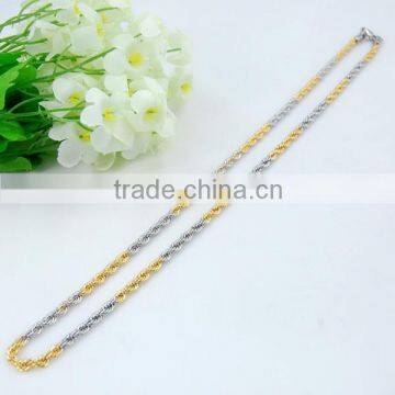 Wholesale stainless steel charm chain necklaces/gold chain jewelry