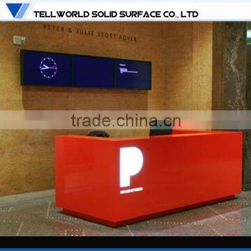 Artificial Stone Material Office Reception Desks/Drywall Stilts