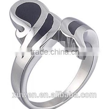 inlay enamel 316l stainless steel gay men ring