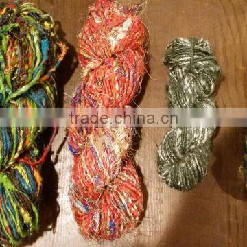 banana silk yarn in multiocolor and solid colors for spinners, weavers, knitters, yarn and fiber stores, art and crafts