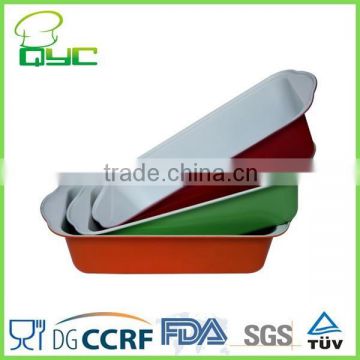 Non-Stick Metal Ceramic Coating Loaf Pan With Silicone Grip,Carbon Steel non-stick Cookware