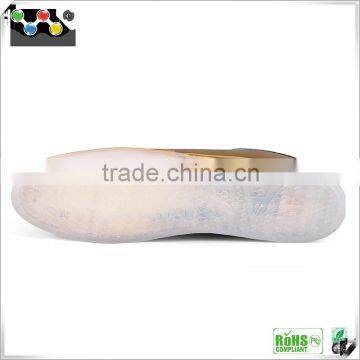 Boys Girls Soft Wear LED Luminous Sports Leisure Shoes Lace-up Led Flash Evening Shoes Golden Silver Color photo-2