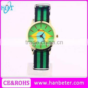 2016 brazil olympic games promotion watch strap nylon with cheap price