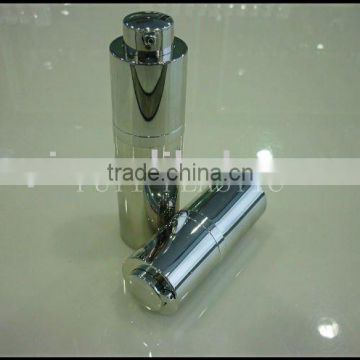 Round airless bottle for cosmetic packaging