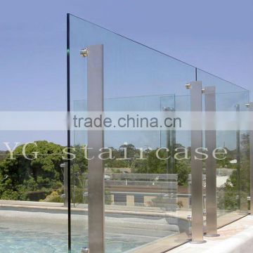 Swimming pool glass balustrade YG-B25