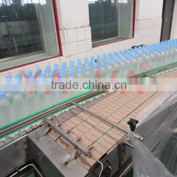 lane-dividing line for beverage conveyor system