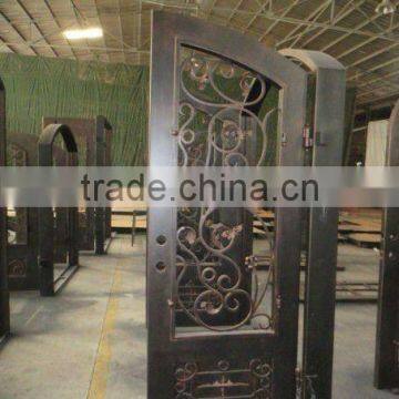 arch double iron door more safety than veneer door designs