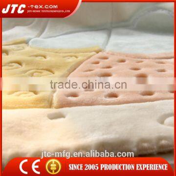 Most popular printed & embossed baby blanket spain , made in spain blanket , blanket spain with low price