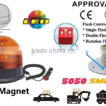E-MARK SMD Flash Warning Light, ECE MARK 5050 SMD TopBright Warning Beacon(SR-BL-506SM-1) Magnetic LED Beacon Light, 3 Functions