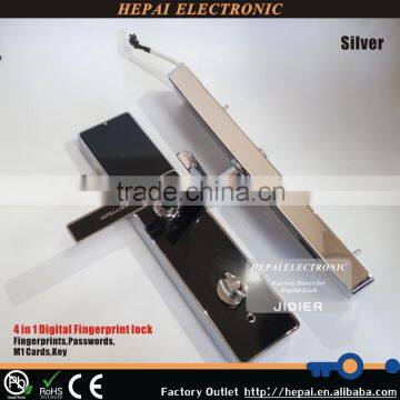 Fingerprint password keypad sliding door lock