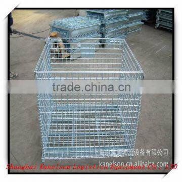 Shanghai wire mesh container with castor