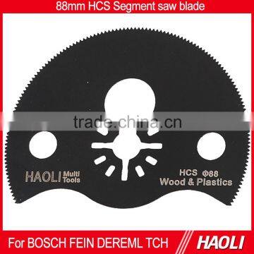 88mm(3-1/2'') HCS Segment oscillating muti tool saw blade ,Circular Saw Blade