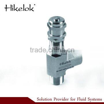 stainless steel 6000 psi 1/4" npt bspt high pressure adjustable safety pressure relief valve