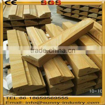 Yellow wooden sandstone border