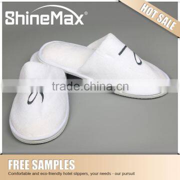 warm cotton white slipper for hotel