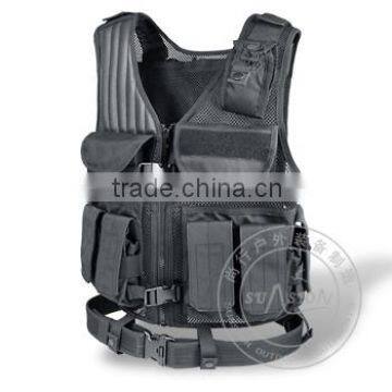 SGS tested Airsoft Vest of Nylon or 1000D Waterproof with ISO standard for Police and Tactical Use