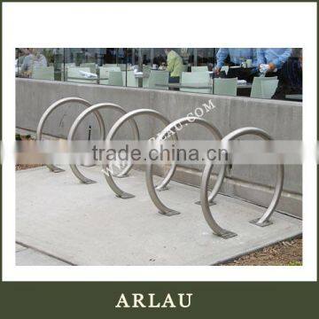 (BR29) Stainless Steel Floor Mounted Bike Rack