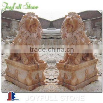 Life size Marble Lion Sculpture