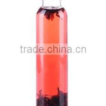 12oz cylinder shape glass coffee bottles clear empty glass milk tea bottles glass drinking bottles