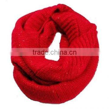 2013 fashion latest design ladies loop glitter scarf