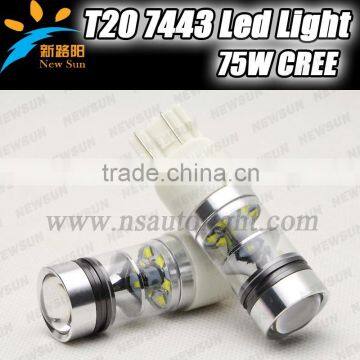 Super bright led car lighting source 12V DC Car interior dome light T20 7443 w21/5w led auto light bulb car brake lights